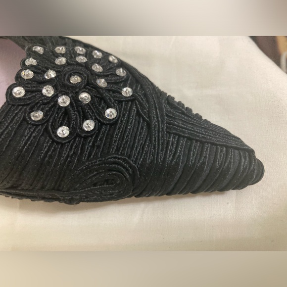 ANNE KLEIN Rhinestone Embellished Mules NWOT - Picture 6 of 6